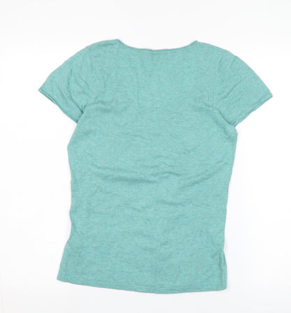 Womens UK Size S Ken Green Basic T-Shirt