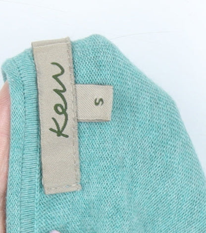 Womens UK Size S Ken Green Basic T-Shirt