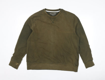 Mens UK Size L Racing Green Green Pullover Sweatshirt