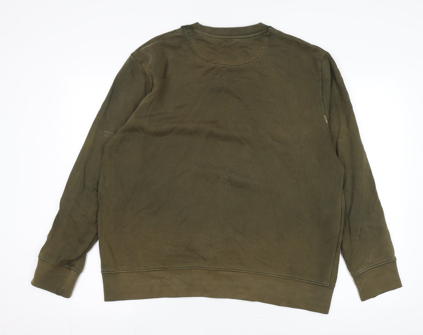 Mens UK Size L Racing Green Green Pullover Sweatshirt