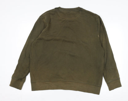 Mens UK Size L Racing Green Green Pullover Sweatshirt