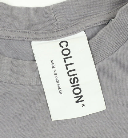 Mens UK Size M COLLUSION Grey  T-Shirt