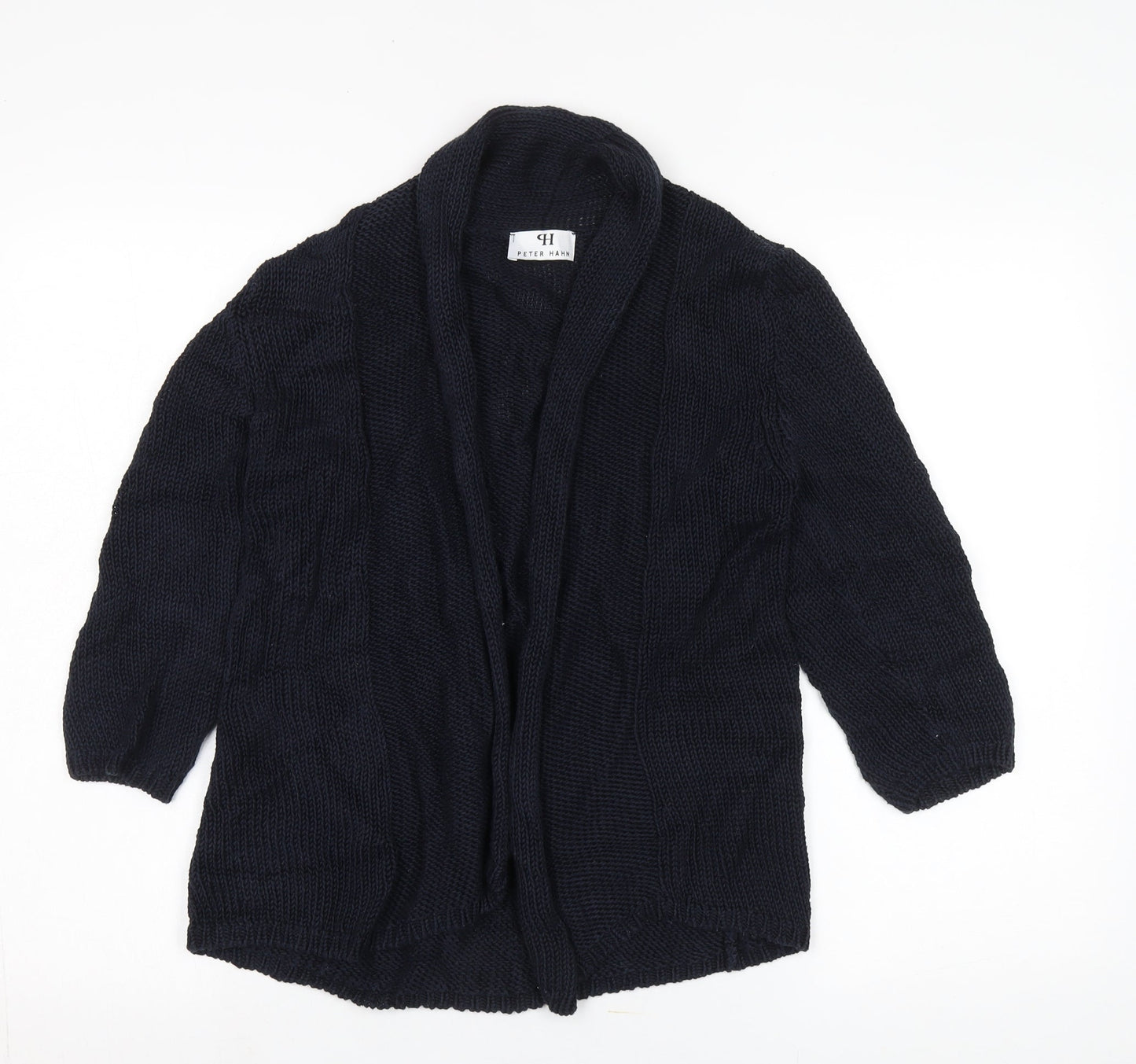 Womens UK Size 10 Peter Hahn Black Cardigan Jumper