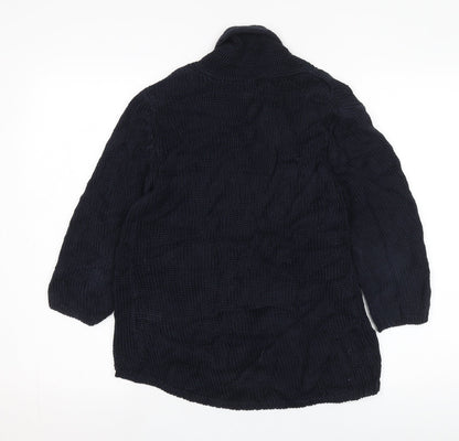 Womens UK Size 10 Peter Hahn Black Cardigan Jumper