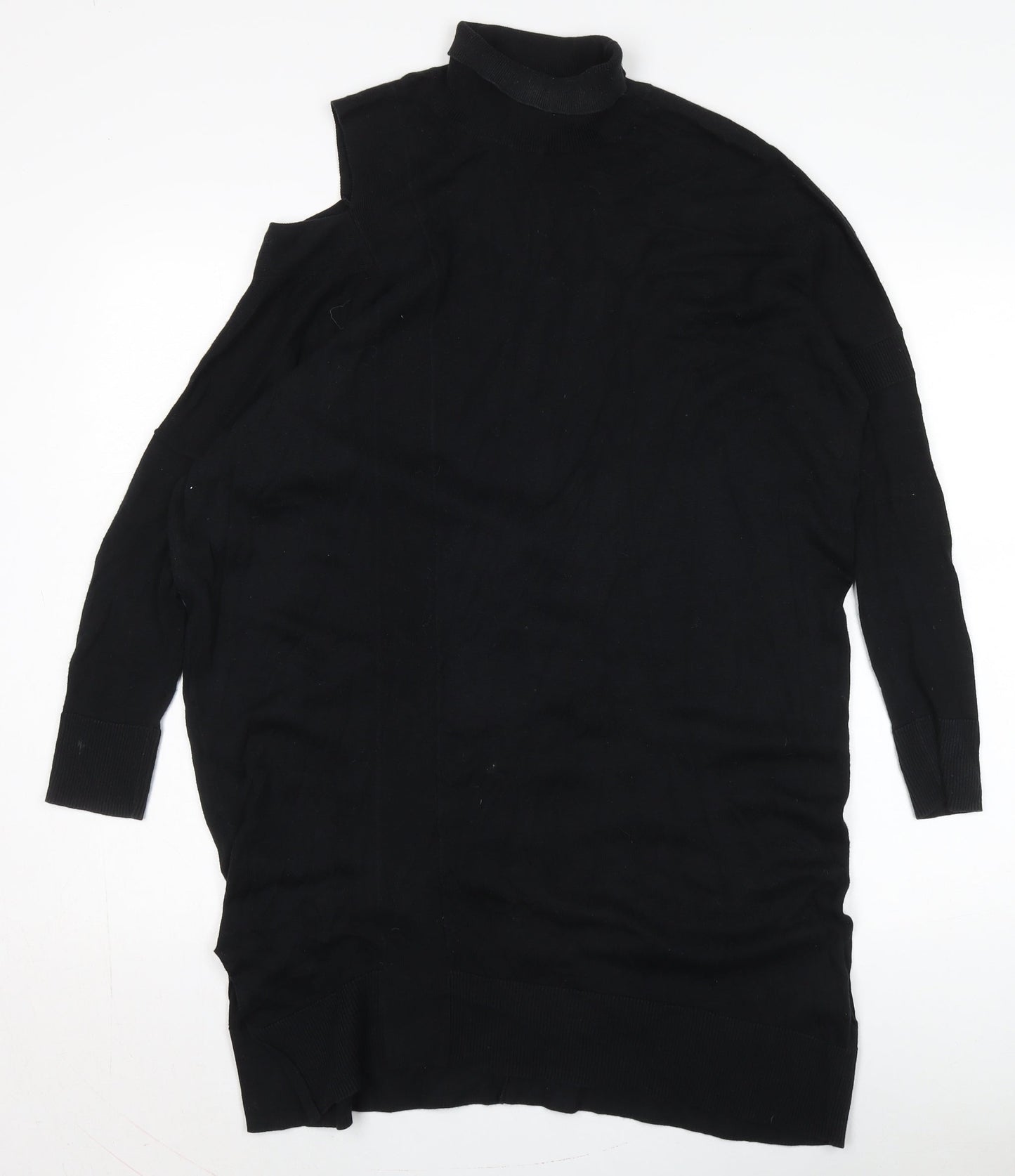 AllSaints Women's Black Knit Shift Dress S