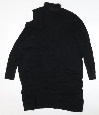 AllSaints Women's Black Knit Shift Dress S