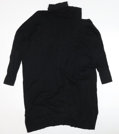 AllSaints Women's Black Knit Shift Dress S