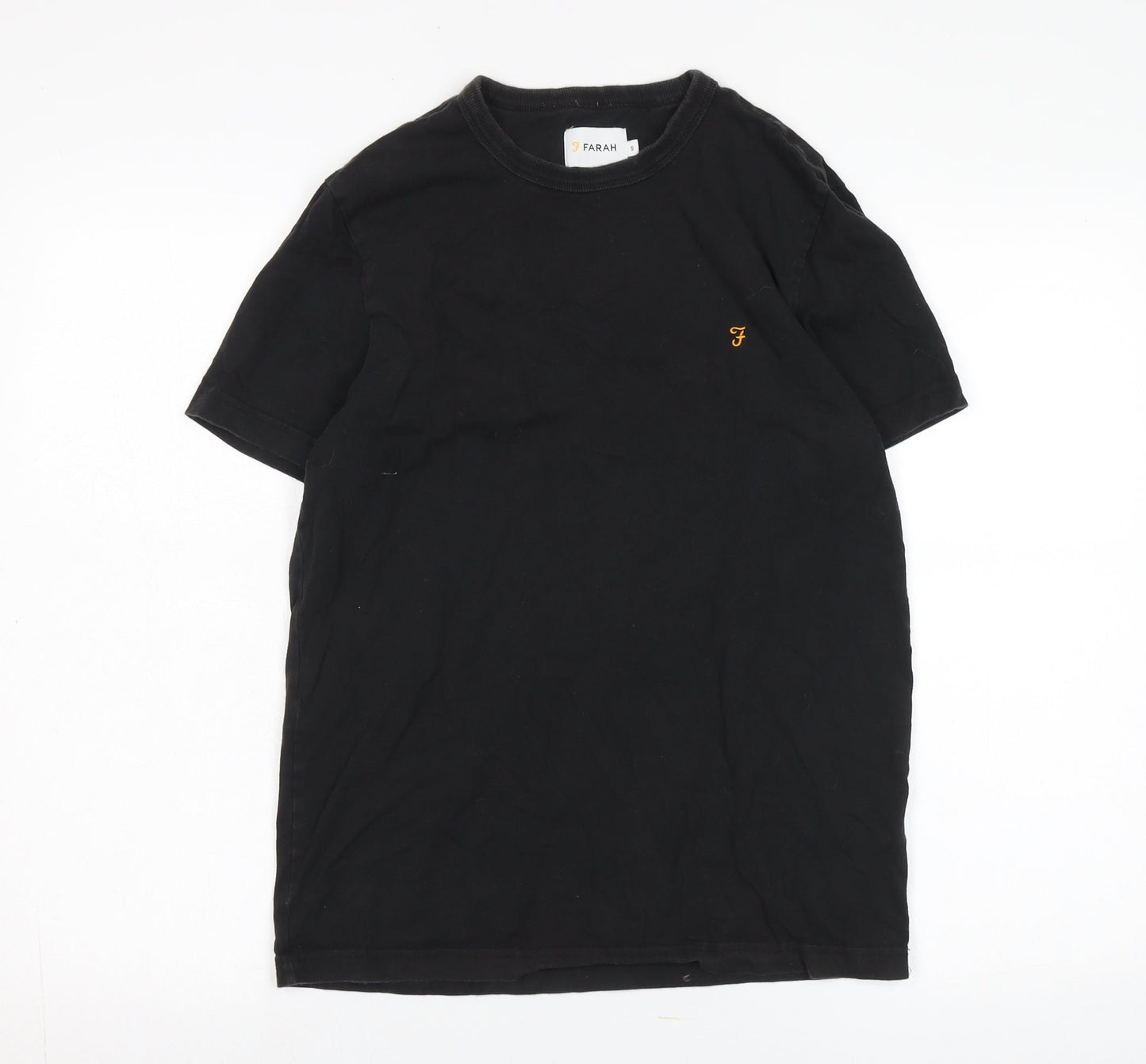 Mens UK Size S Farah Black  T-Shirt