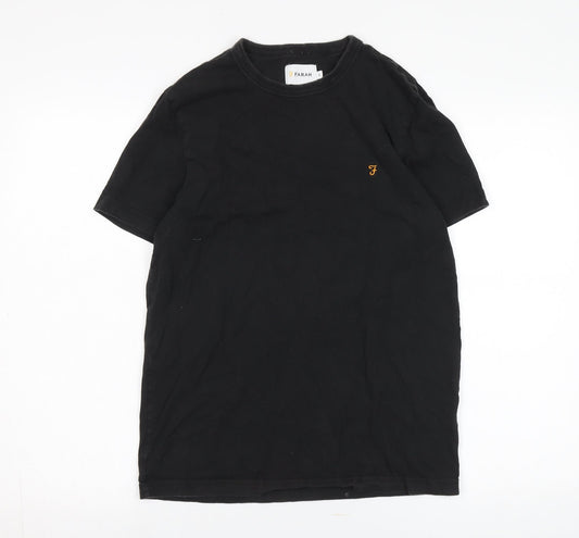Mens UK Size S Farah Black  T-Shirt