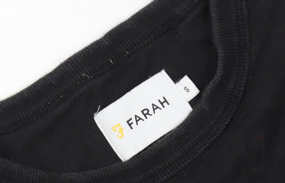 Mens UK Size S Farah Black  T-Shirt