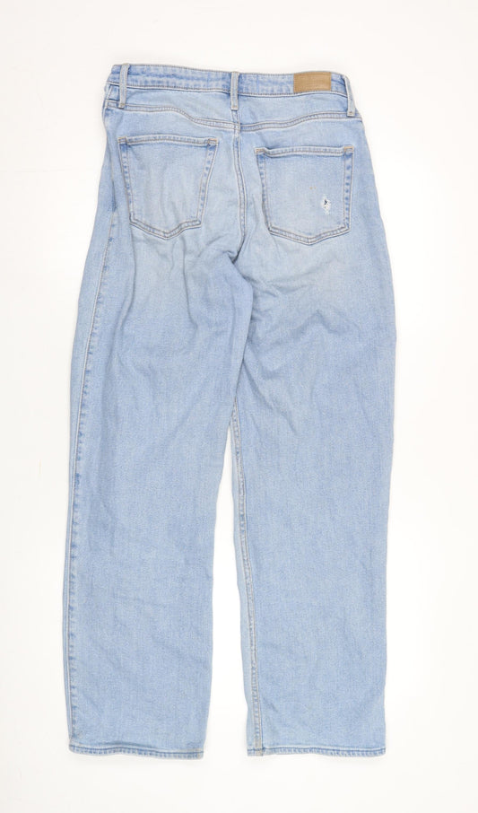 Hollister Men's Blue Straight Distressed Jeans Size 28