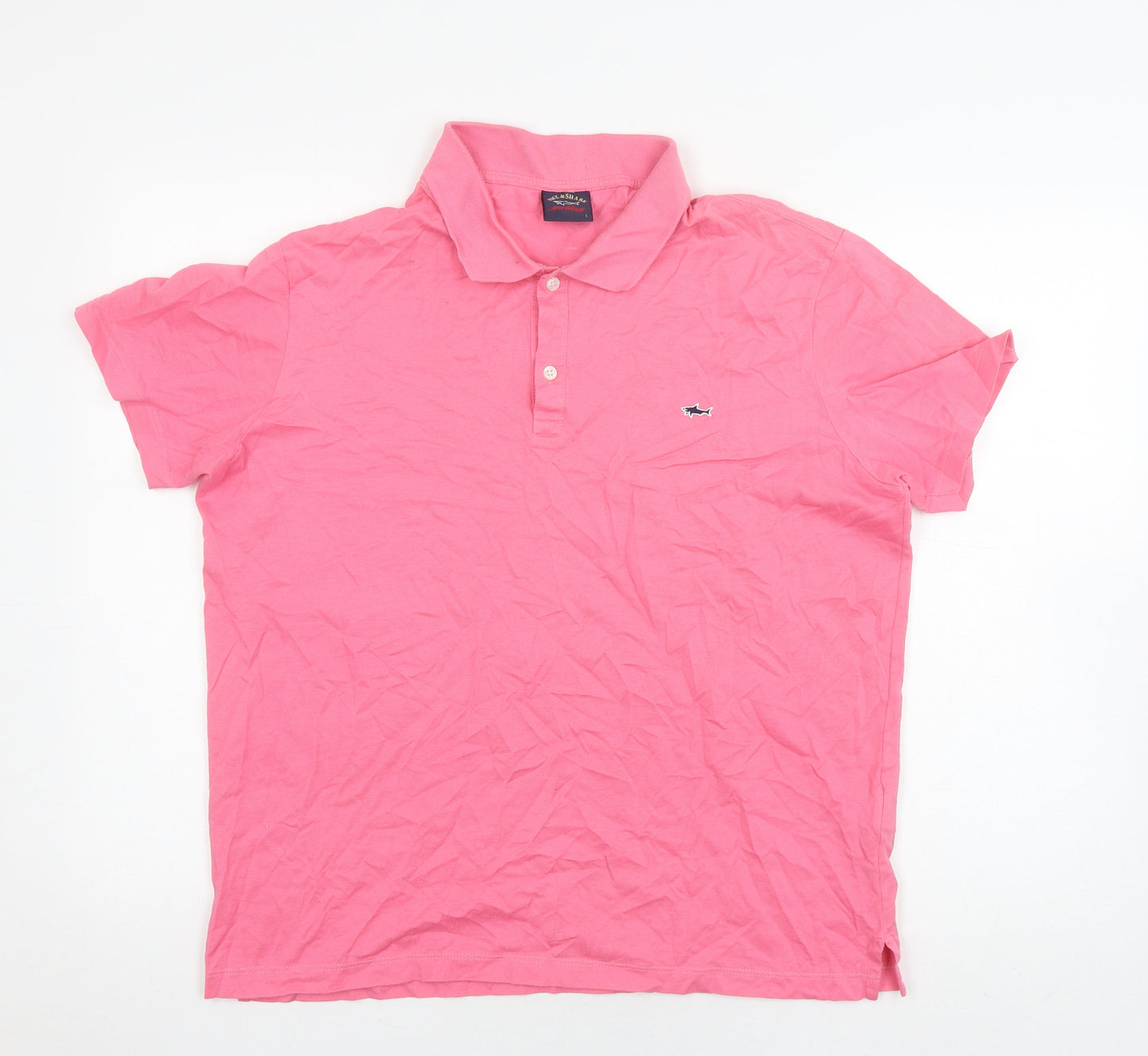 Paul & Shark Men's Pink Polo Shirt L - Casual Style