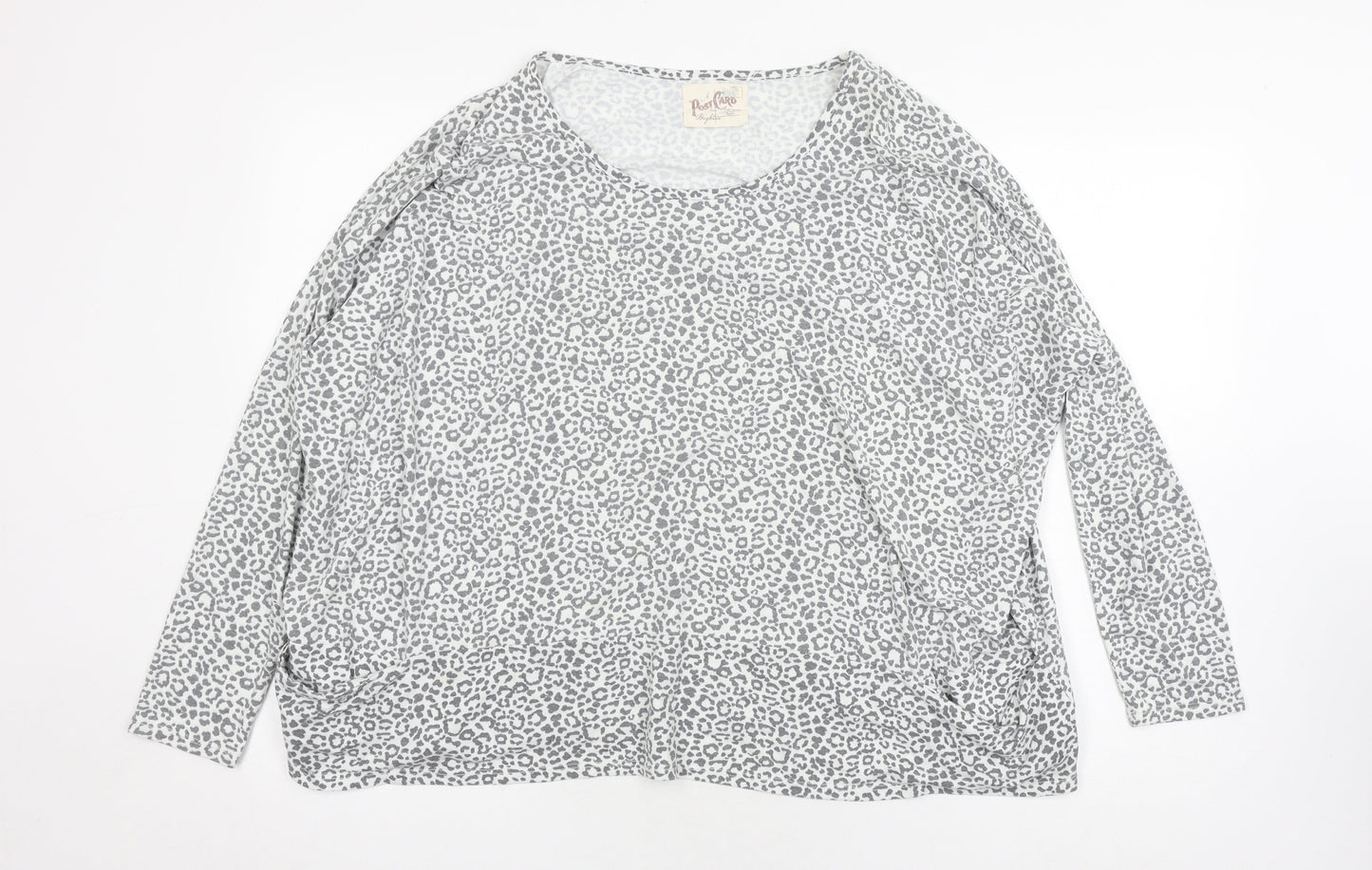 A Post Card from Brighton Grey Women's T-Shirt, Size 2, Animal Print