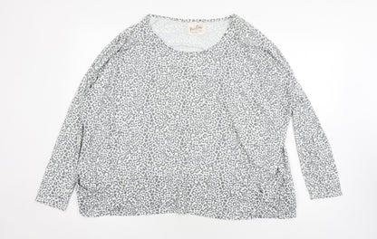 A Post Card from Brighton Grey Women's T-Shirt, Size 2, Animal Print