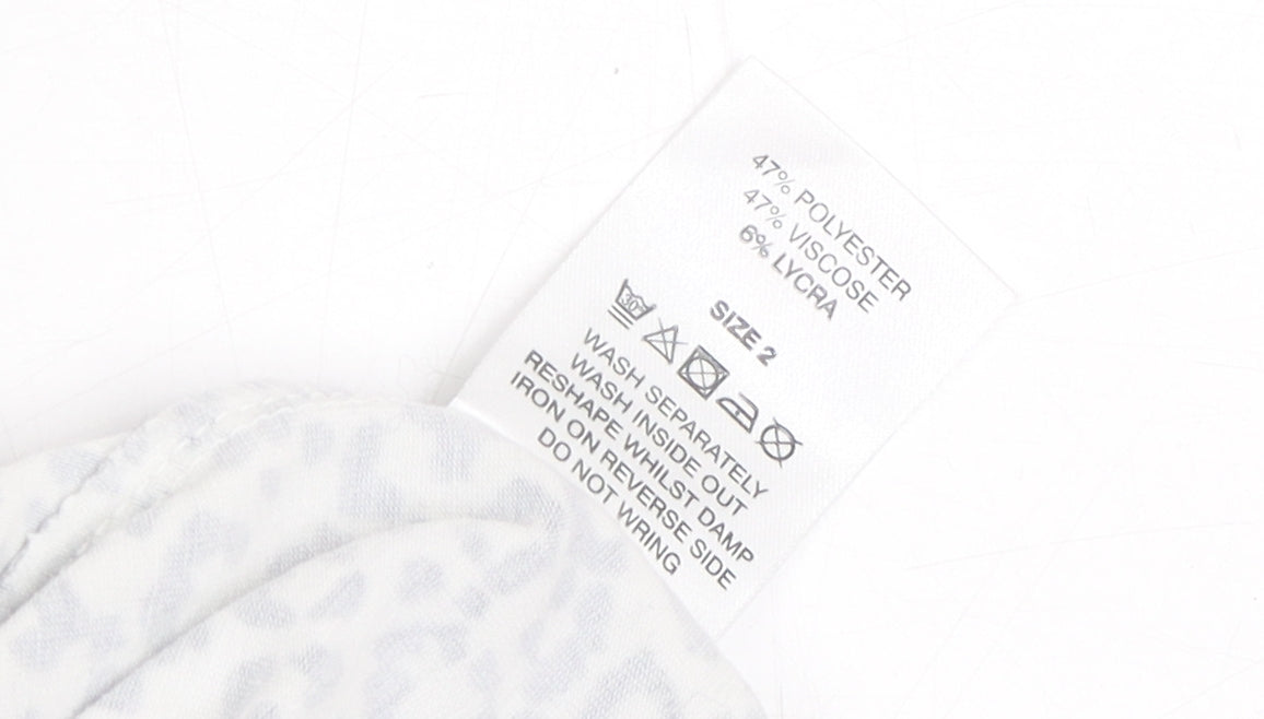 A Post Card from Brighton Grey Women's T-Shirt, Size 2, Animal Print