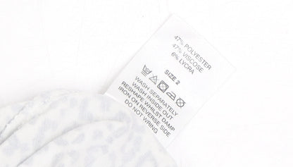 A Post Card from Brighton Grey Women's T-Shirt, Size 2, Animal Print