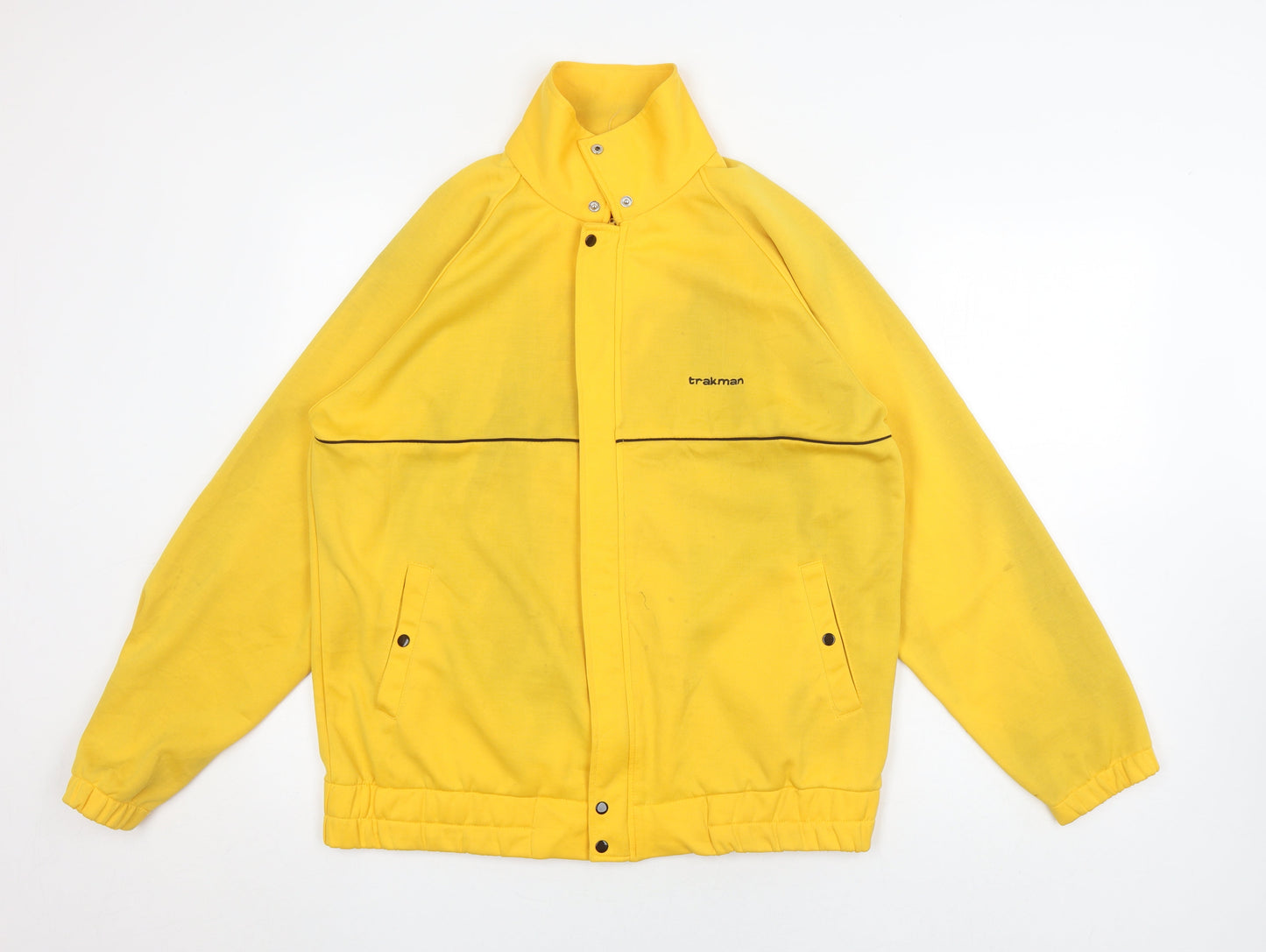 Mens UK Size M trakman Yellow Windbreaker Coat
