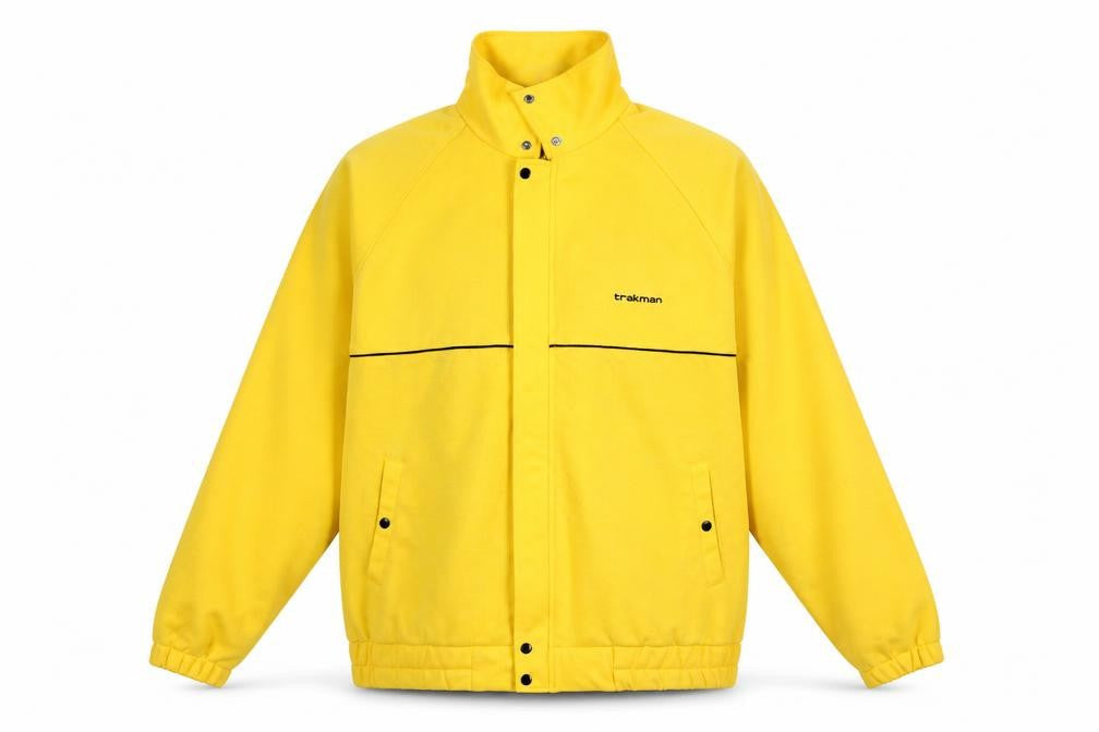 Mens UK Size M trakman Yellow Windbreaker Coat
