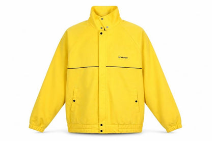 Mens UK Size M trakman Yellow Windbreaker Coat