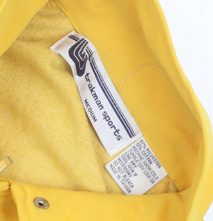 Mens UK Size M trakman Yellow Windbreaker Coat