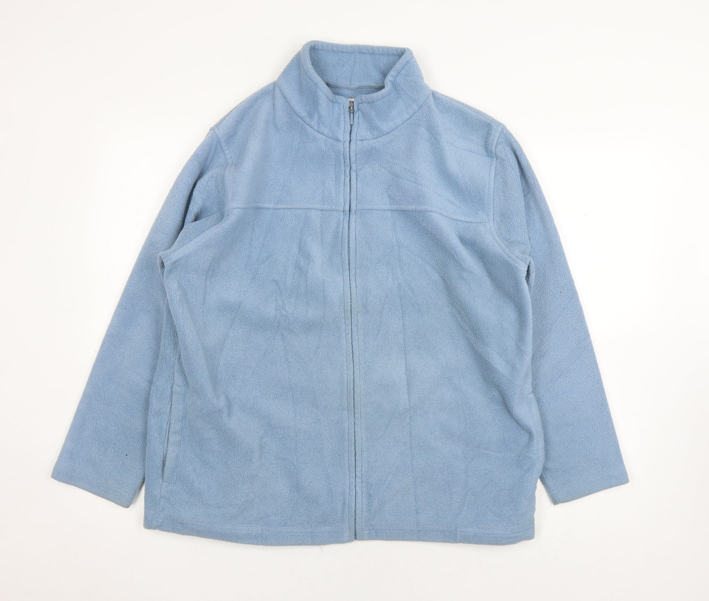EWM Women's Blue Basic Jacket Size 14 with Full Zip