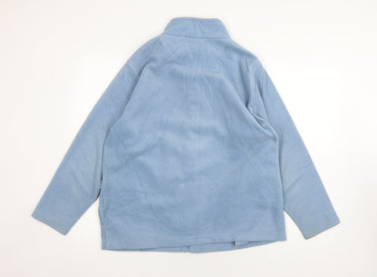 EWM Women's Blue Basic Jacket Size 14 with Full Zip