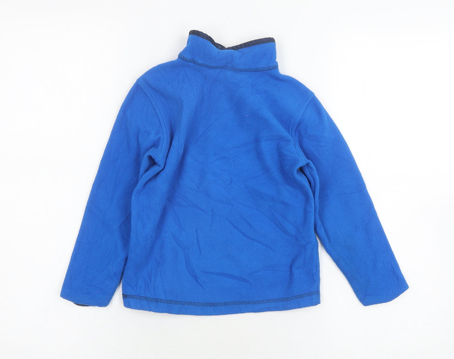 Lands' End Boys Blue 1/4 Zip Fleece Pullover, Size 5-6 Years