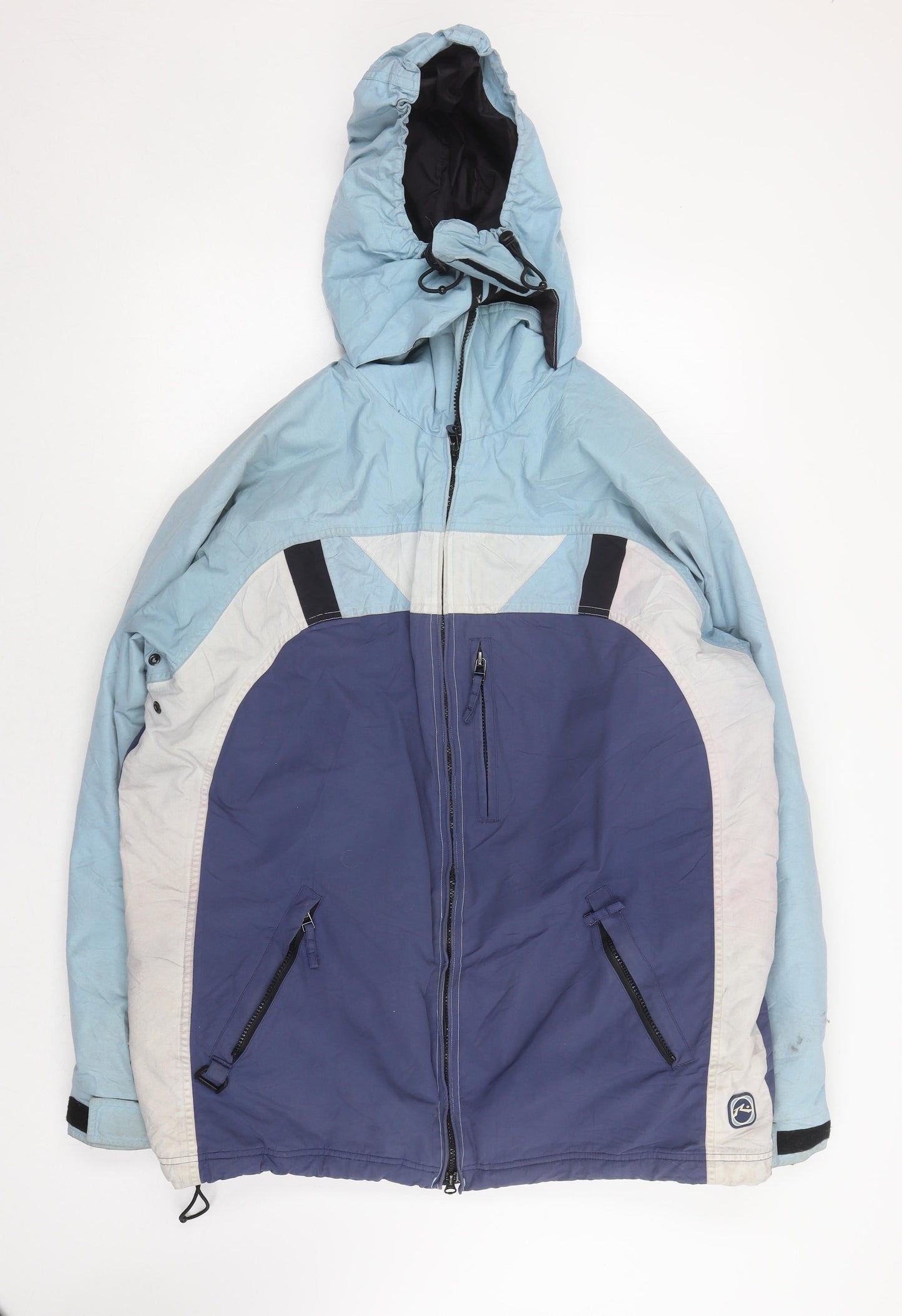 Mens UK Size L Rusty Blue Puffer Jacket