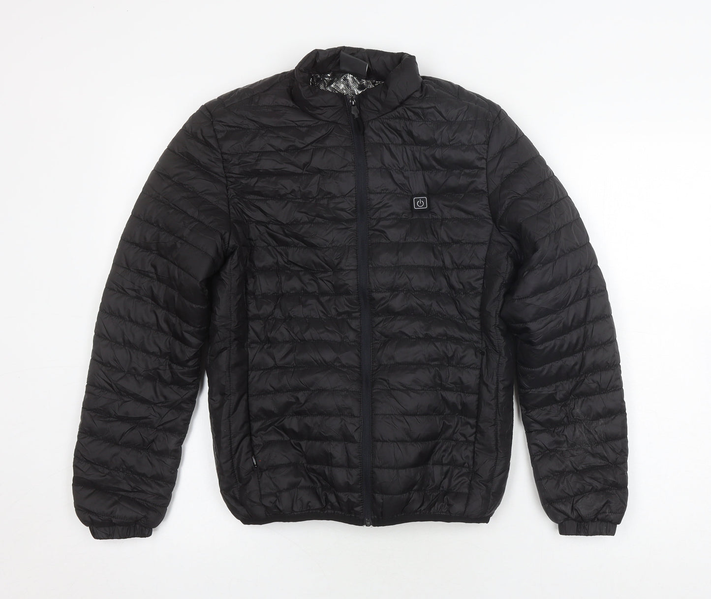 E SPORTS Kids Black Puffer Jacket, Small, Winter Outdoor
