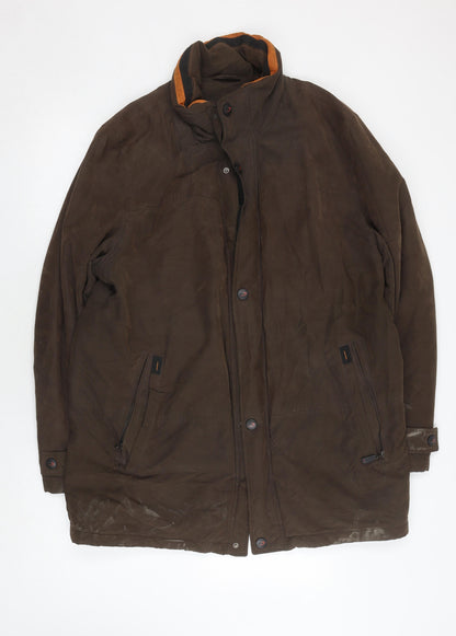 Mens UK Size 44 Di Cania Brown Military Jacket