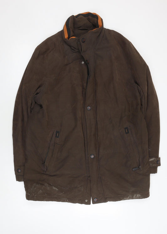 Mens UK Size 44 Di Cania Brown Military Jacket