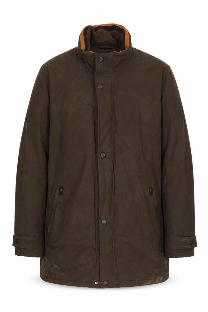 Mens UK Size 44 Di Cania Brown Military Jacket
