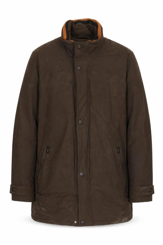 Mens UK Size 44 Di Cania Brown Military Jacket