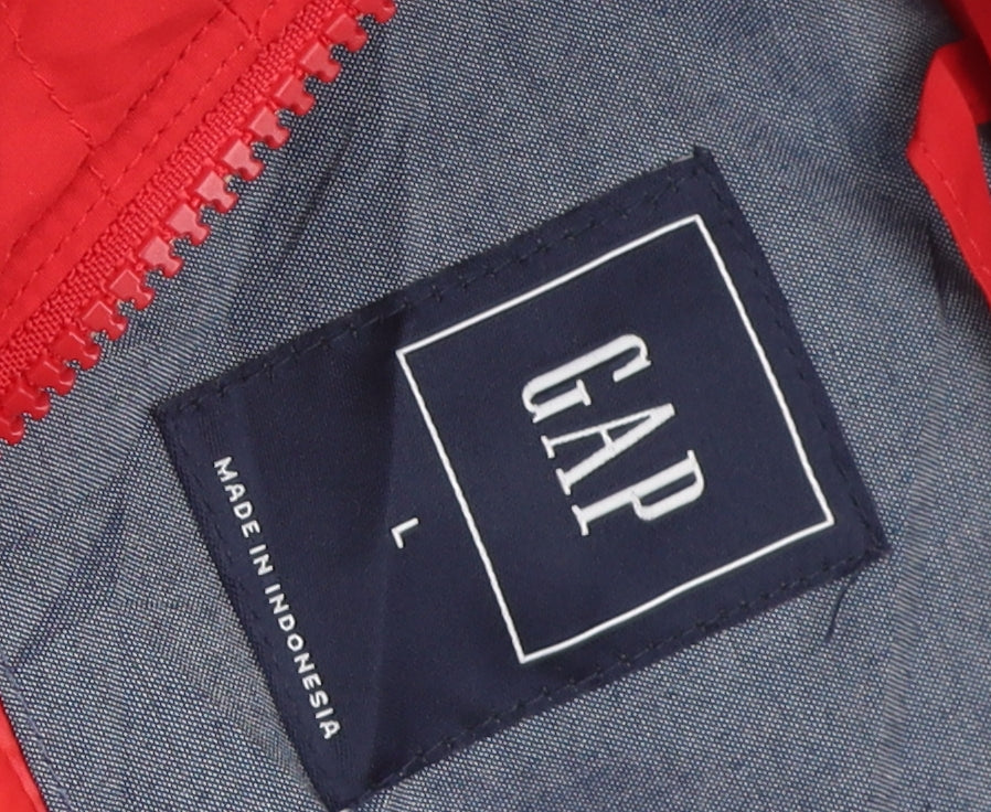 Womens UK Size L Gap Red Puffer Jacket