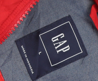 Womens UK Size L Gap Red Puffer Jacket