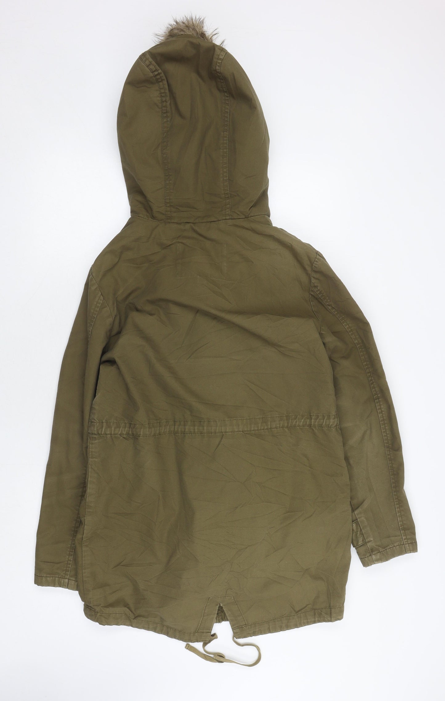 Womens UK Size 8 Jack Wills Green Parka Coat