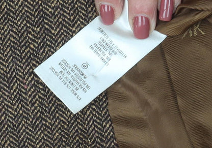 Kaliko Women's Brown Herringbone Blazer Size 14