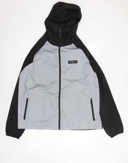 Mens UK Size XL McKenzie Black Windbreaker Coat