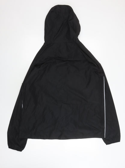 Mens UK Size XL McKenzie Black Windbreaker Coat
