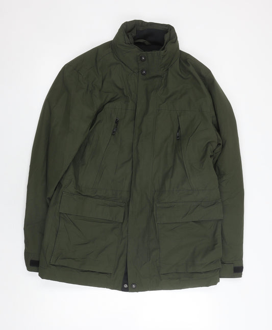 Womens UK Size M Marks and Spencer Green Parka Coat
