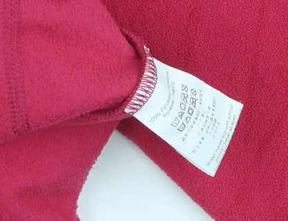 O'Neill Women Pink Henley Fleece Sweatshirt, Size 8