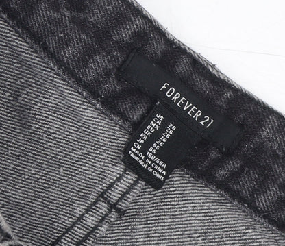 Forever 21 Black Women Cut-Off Denim Shorts Size 6