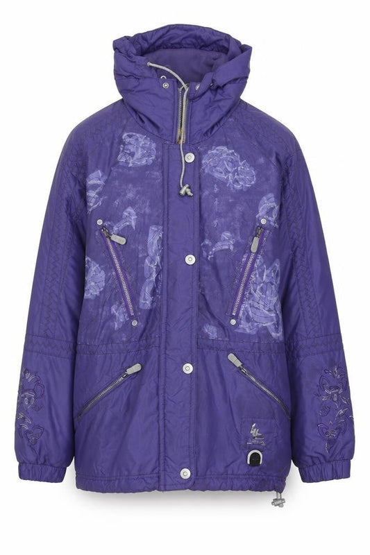 Luhta Women's Purple Parka Jacket Size 14 Winter Casual
