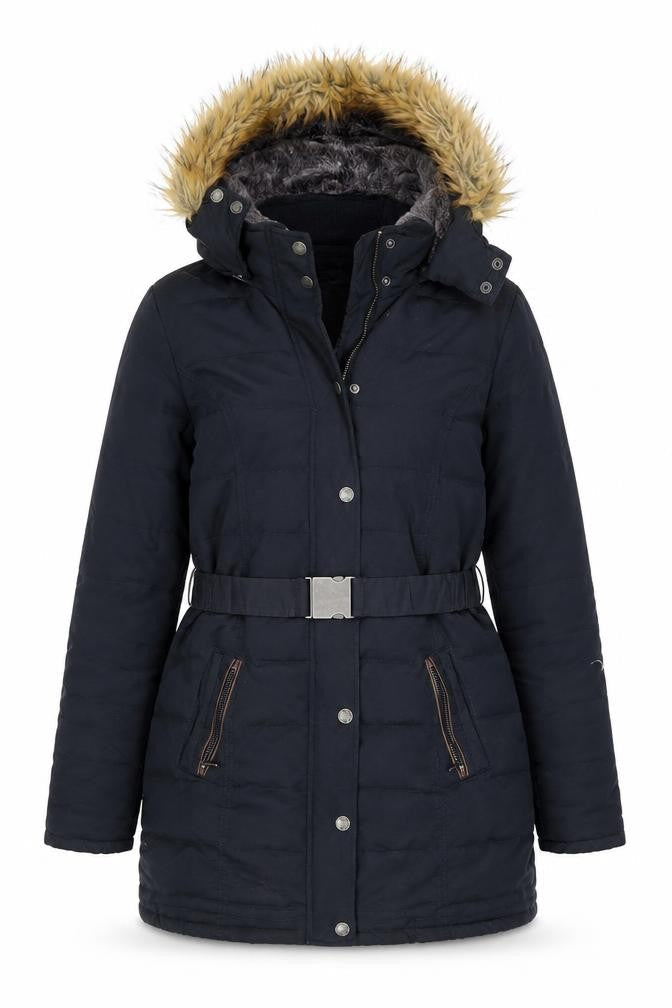 Womens UK Size 8 FatFace Black Puffer Jacket