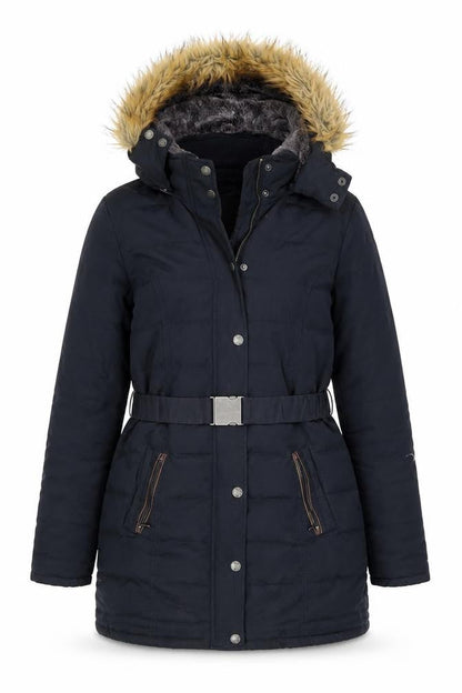 Womens UK Size 8 FatFace Black Puffer Jacket