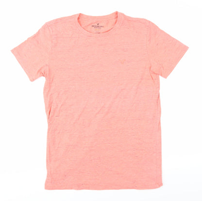 Womens UK Size S American Eagle Pink Basic T-Shirt