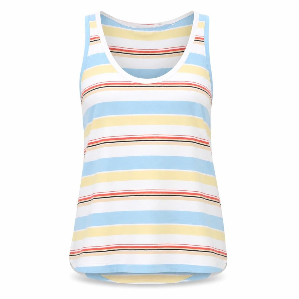 FatFace Women's Multicolour Tank Top Size 10 - Casual Striped Wear