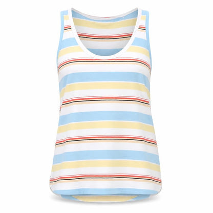 FatFace Women's Multicolour Tank Top Size 10 - Casual Striped Wear