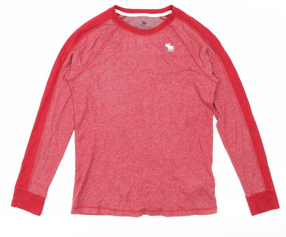 Abercrombie Kids Red Boys Casual Long Sleeve Pullover Top 13-14