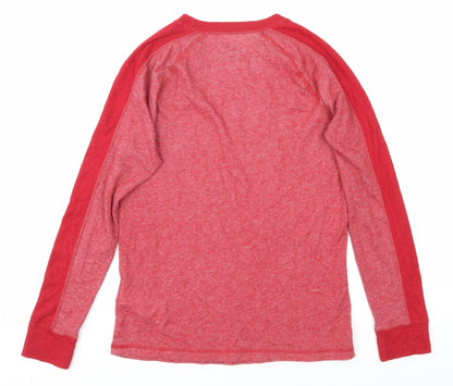 Abercrombie Kids Red Boys Casual Long Sleeve Pullover Top 13-14
